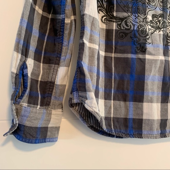Harley-Davidson | Reversible Button Up Plaid Shirt - Picture 11 of 16